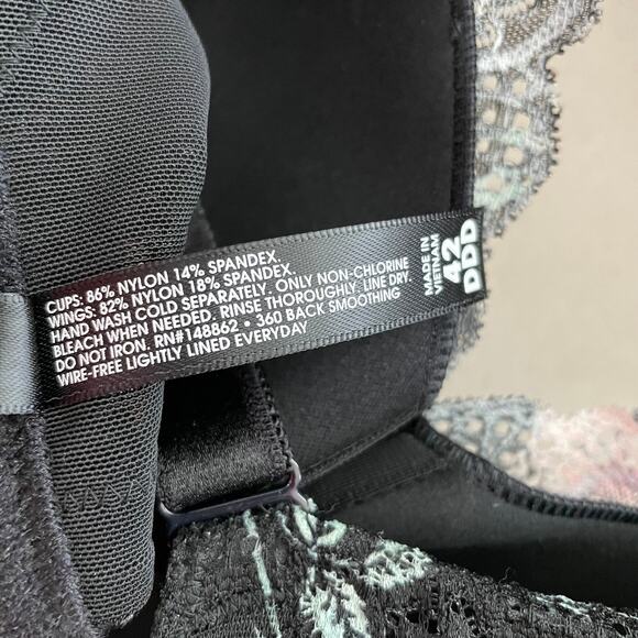 Torrid NWT Lightly Lined Everyday Wire-Free Bra Floral 360° Back Smoothing 42DDD - Picture 11 of 11